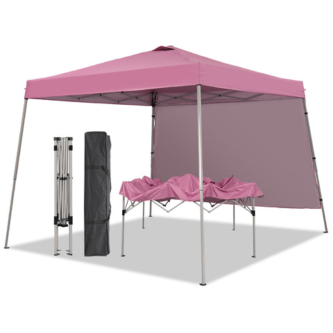 Ainfox 8ft x10ft Pop Up Canopy Tent, Portable Gazebo, Outdoor Canopy for Events With 1/2 SideWall