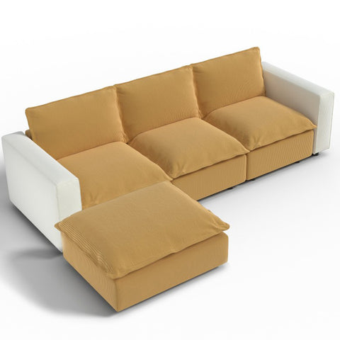 Ainfox Module Sofa L-shaped Oversized Rainbow Sofa For Salon,Living Room,Vila Etc