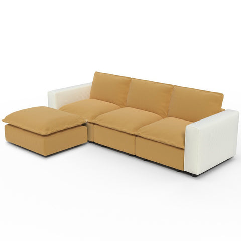 Ainfox Module Sofa L-shaped Oversized Rainbow Sofa For Salon,Living Room,Vila Etc