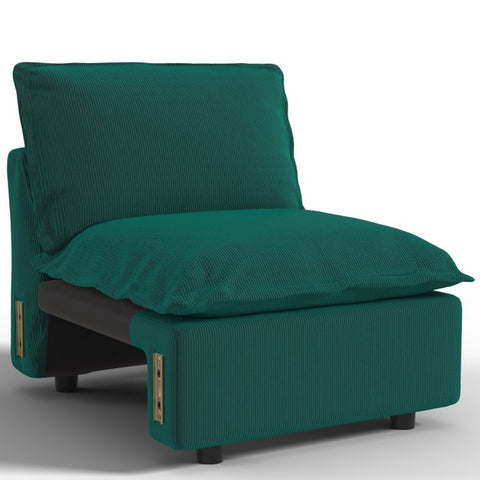 Ainfox Module Sofa Oversized Sectional Sofa Green For Living Room