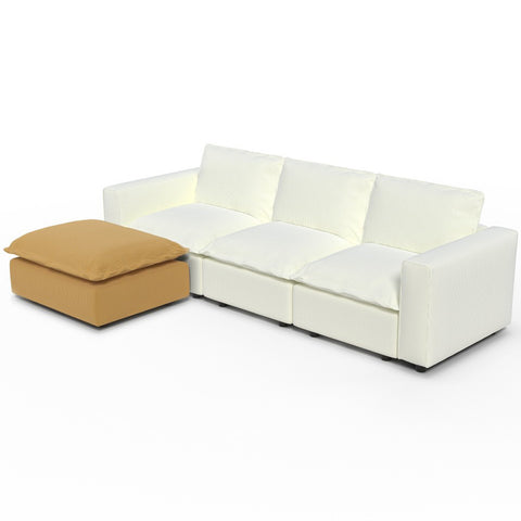 Ainfox Module Sofa L-shaped Oversized Rainbow Sofa For Salon,Living Room,Vila Etc