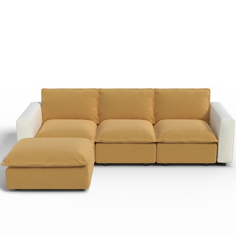 Ainfox Module Sofa L-shaped Oversized Rainbow Sofa For Salon,Living Room,Vila Etc