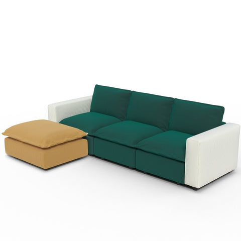 Ainfox Module Sofa L-shaped Oversized Rainbow Sofa For Salon,Living Room,Vila Etc