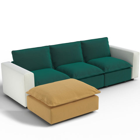 Ainfox Module Sofa L-shaped Oversized Rainbow Sofa For Salon,Living Room,Vila Etc
