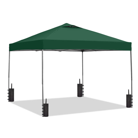 Ainfox 10ft X10ft Ventilated Top Patio Canopy For Outdoor With Four Sandbags