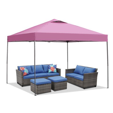 Ainfox 10ft X10ft Ventilated Top Patio Canopy For Outdoor