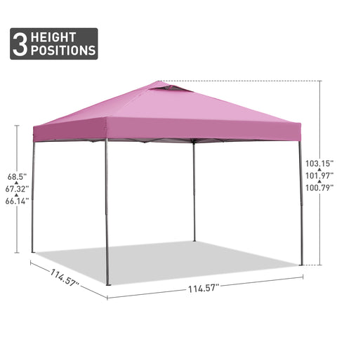 Ainfox 10ft X10ft Ventilated Top Patio Canopy For Outdoor