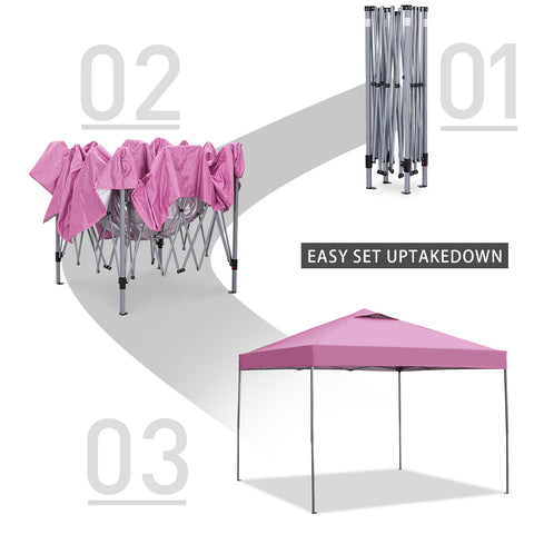 Ainfox 10ft X10ft Ventilated Top Patio Canopy For Outdoor