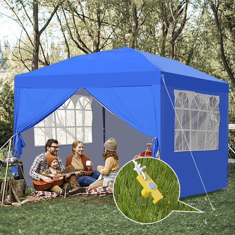 10PCS Galvanized Non-Rust CampingTent Pop Up Tent Stakes Canopy Anchors
