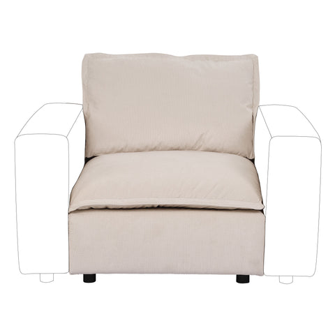 Ainfox Module Sofa Oversized Sectional Sofa White For Living Room