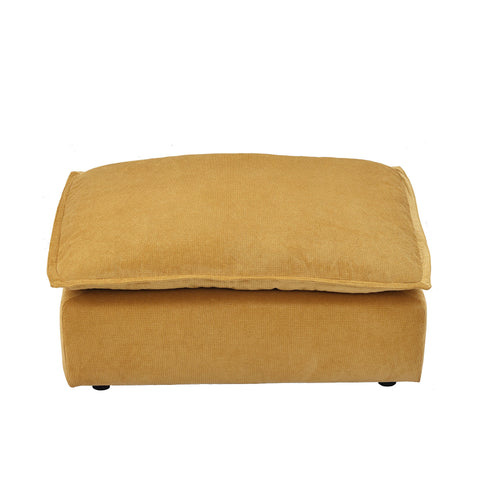 Ainfox Module Sofa Oversized Sectional Sofa Ottoman Yellow For Living Room