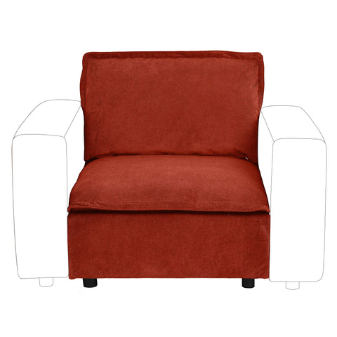 Ainfox Module Sofa Oversized Sectional Sofa Red For Living Room