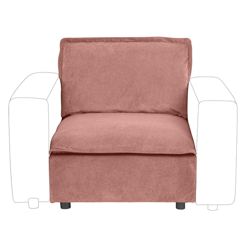Ainfox Module Sofa Oversized Sectional Sofa Pink For Living Room
