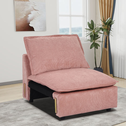 Ainfox Module Sofa Oversized Sectional Sofa Pink For Living Room
