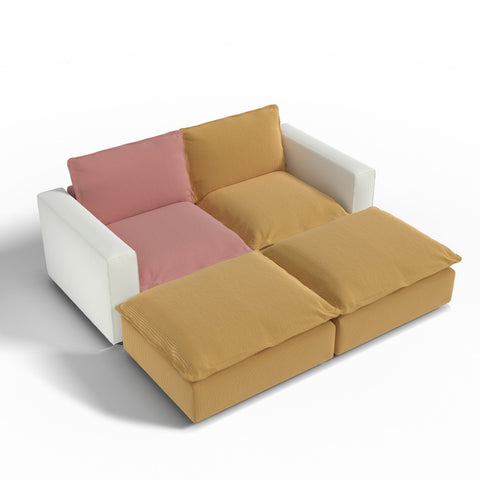 Ainfox Module Sofa Oversized 4 Seats Sleeper Sofa Bed For Salon,Living Room,Vila Etc