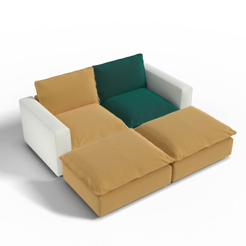 Ainfox Module Sofa Oversized Sleeper Sofa Bed For Salon,Living Room,Vila,Study
