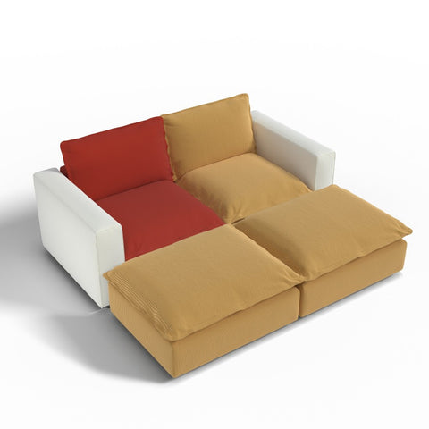 Ainfox Module Sofa Oversized 4 Seats Sleeper Sofa Bed For Salon,Living Room,Vila Etc