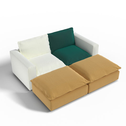 Ainfox Module Sofa Oversized 4 Seats Sleeper Sofa Bed For Salon,Living Room,Vila Etc