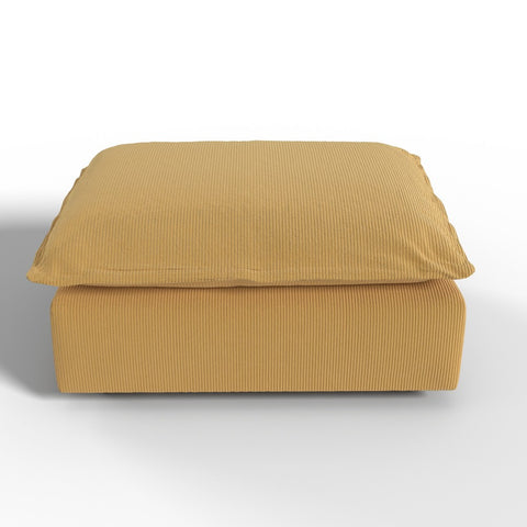 Ainfox Module Sofa Oversized Sectional Sofa Ottoman Yellow For Living Room