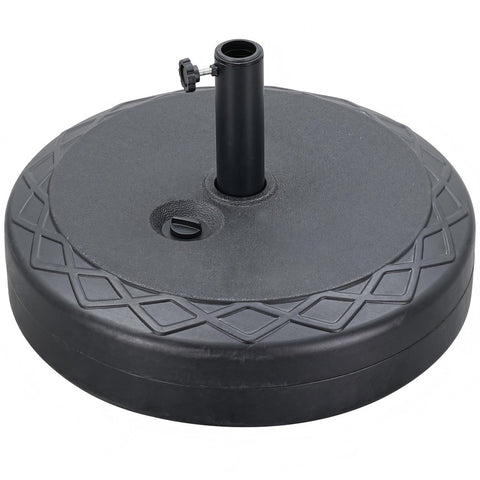 Ainfox Patio Umbrella Base Round With Diamond Pattern Decor
