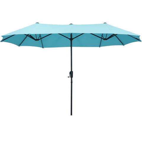 Ainfox 13ft Patio Umbrella Outdoor Two Layers Market Extra Large Table Umbrella