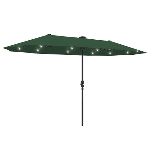 Ainfox 13ft Patio Umbrella Outdoor With 36 Led Lights For Outdoor,Market