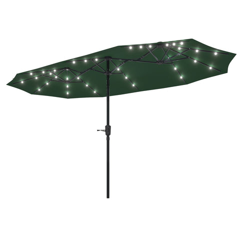 Ainfox 13ft Patio Umbrella Outdoor With 36 Led Lights For Outdoor,Market