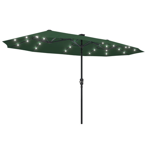 Ainfox 13ft Patio Umbrella Outdoor With 36 Led Lights For Outdoor,Market