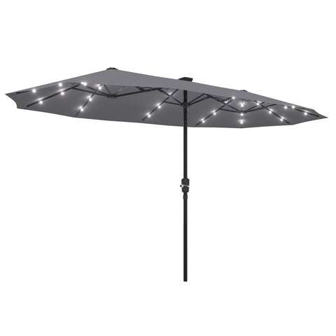 Ainfox 13ft Patio Umbrella Outdoor With 36 Led Lights For Outdoor,Market