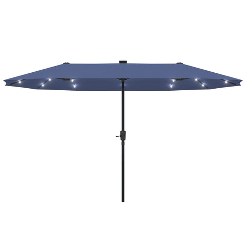 Ainfox 13ft Patio Umbrella Outdoor With 36 Led Lights For Outdoor,Market