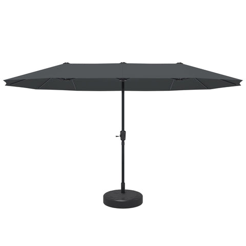 Ainfox 13ft Patio Umbrella Outdoor Two Layers With Umbrella Base