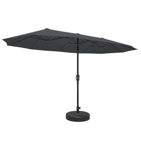 Ainfox 13ft Patio Umbrella Outdoor Two Layers With Umbrella Base