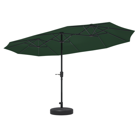 Ainfox 13ft Patio Umbrella Outdoor Two Layers With Umbrella Base