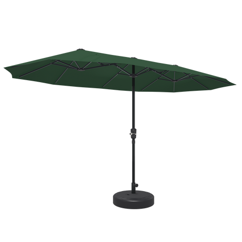 Ainfox 13ft Patio Umbrella Outdoor Two Layers With Umbrella Base