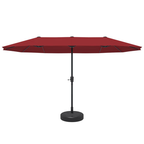 Ainfox 13ft Patio Umbrella Outdoor Two Layers With Umbrella Base