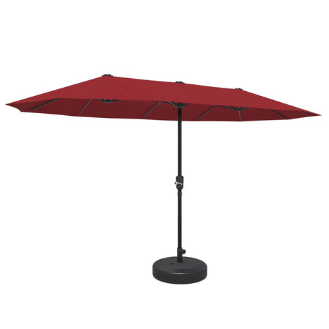 Ainfox 13ft Patio Umbrella Outdoor Two Layers With Umbrella Base