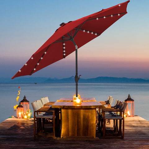 ainfox patio umbrella 15ft 3-Tier Beach Umbrella Market Umbrella Outdoor Mustard green Durable Construction Ainfox 9ft Navy Blue Patio