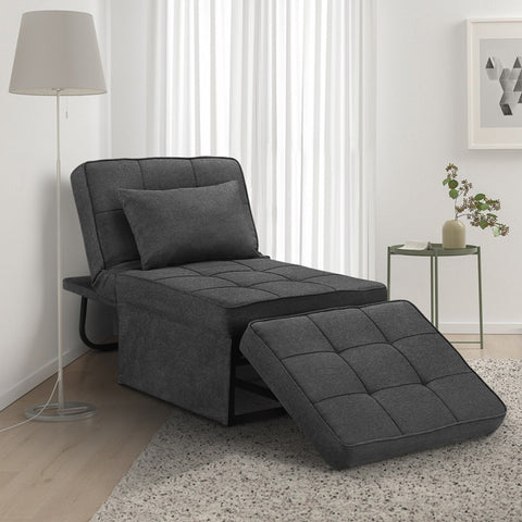 Ainfox 73inch Convertible Sofa Bed Dark Grey 4-in-1 Folding Sofa