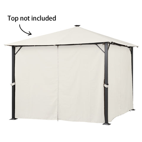 Replace Ainfox Sidewalls Beige for 10'x10' Pop up Canopy Tent or Gazebo,