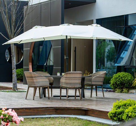 Ainfox 15ft Patio Umbrella For Pato Yard