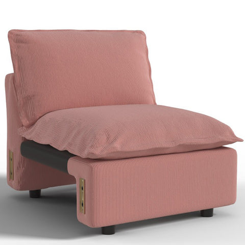 Ainfox Module Sofa Oversized Sectional Sofa Pink For Living Room