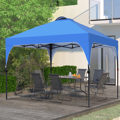 Ainfox 8 x 8 ft Pop up Canopy Tent, Instant Slant Outdoor Gazebo for Beach, Sun Shade,Outdoor Activies,Weddings