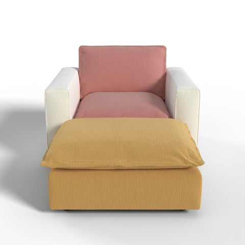 Ainfox Module Sofa Oversized Sleeper Sofa Pink With Ottoman Yellow For Salon,Living Room and etc