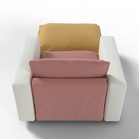 Ainfox Module Sofa Oversized Sleeper Sofa Pink With Ottoman Yellow For Salon,Living Room and etc