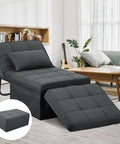 Ainfox 73inch Cloud Puff Convertible Sofa Bed White,4-in-1 Folding Sofa