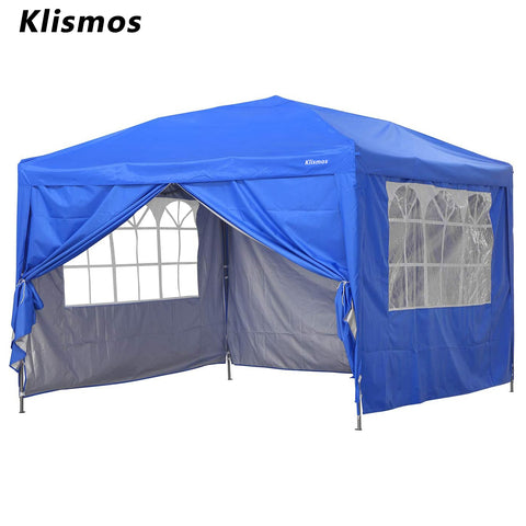 Klismos 10ft X 10ft Pop Up Canopy  For Patio,Garden,Beach Outdoor,Indoor With Four Sidewalls