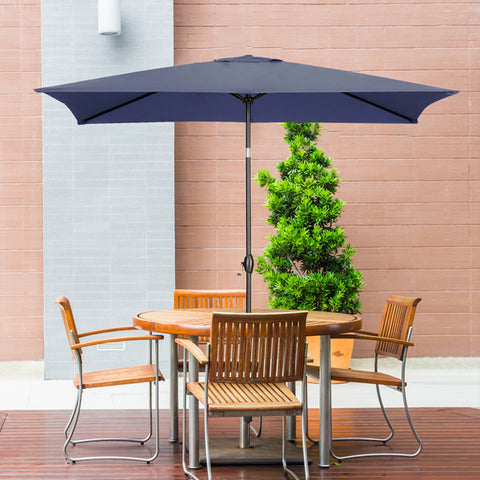 9FT Square Patio Umbrella Without Base with Tilt and Crank Outdoor Umbrella