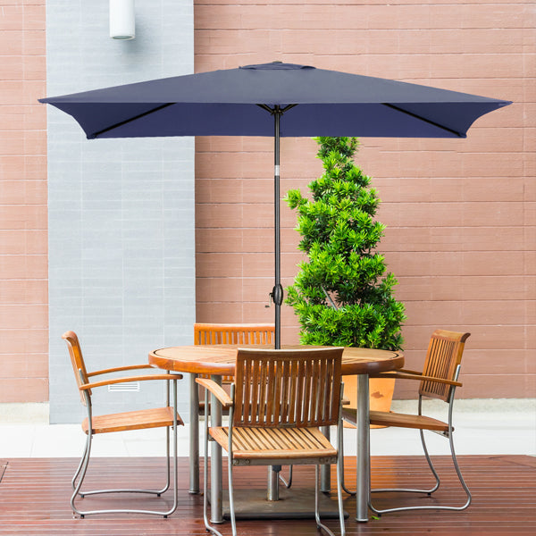 9FT Patio Umbrella Without Base with Tilt and Crank Outdoor Umbrella