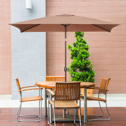 9FT Square Patio Umbrella Without Base with Tilt and Crank Outdoor Umbrella