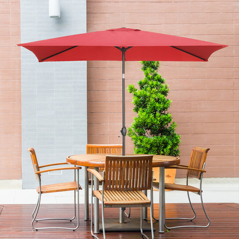 9FT Square Patio Umbrella Without Base with Tilt and Crank Outdoor Umbrella